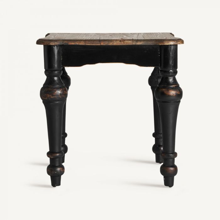 Mesa auxiliar zenica étnica negro natural