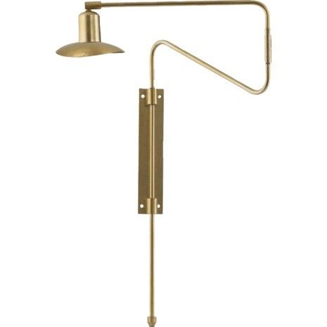 Aplique Pared Swing Dorado