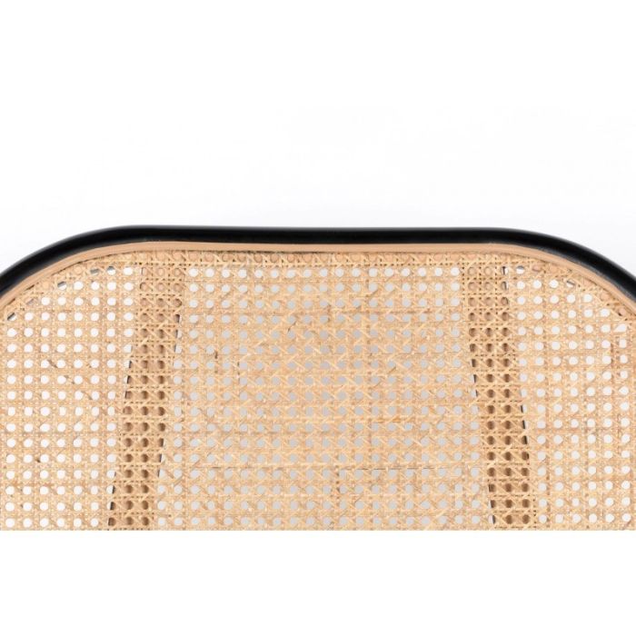Sillón Tapizado Gris Ratán Natural, 78 Cm