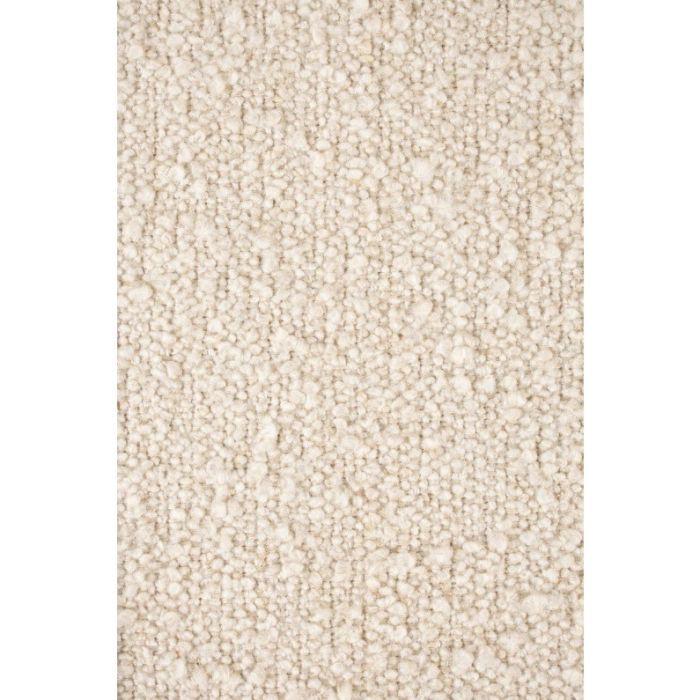 Sillón Giratorio Tejido Bouclé Acero Blanco Negro, 85 Cm