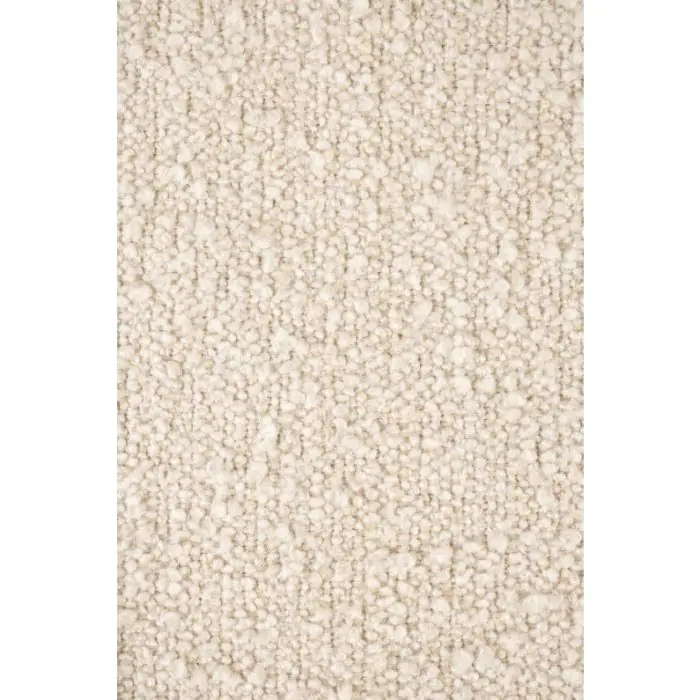 Sillón Giratorio Tejido Bouclé Acero Blanco Negro, 85 Cm