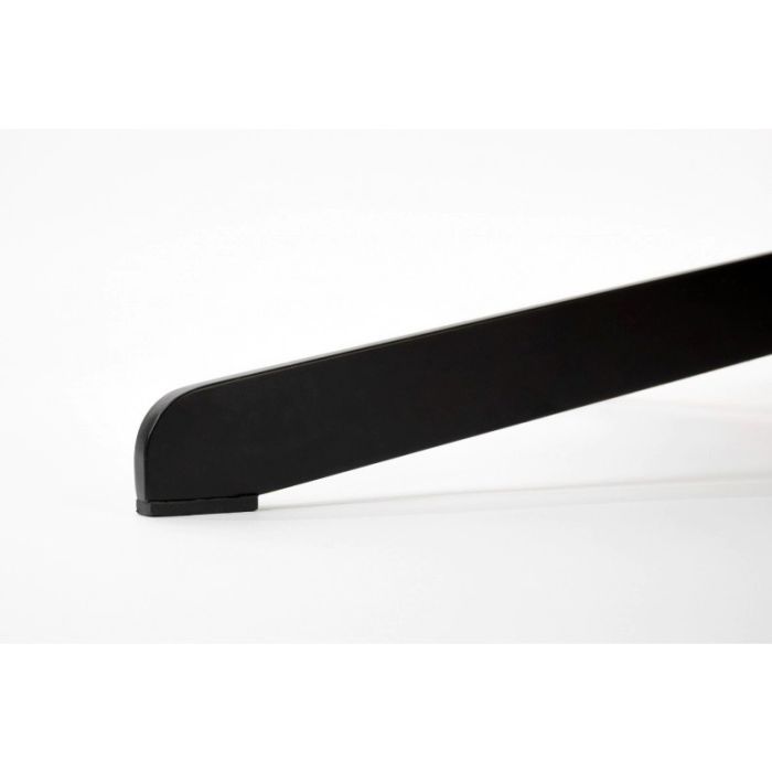 Sillón Giratorio Tejido Bouclé Acero Blanco Negro, 85 Cm