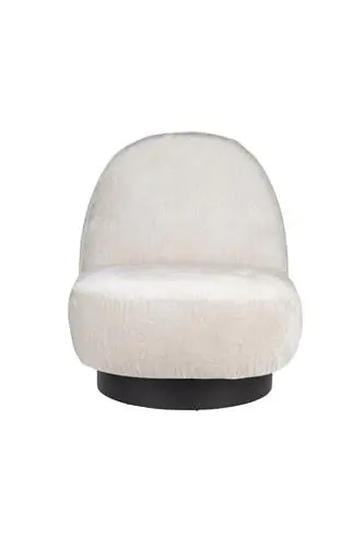 Sillón Eden Tejido Beige Líneas Suaves, 85 Cm