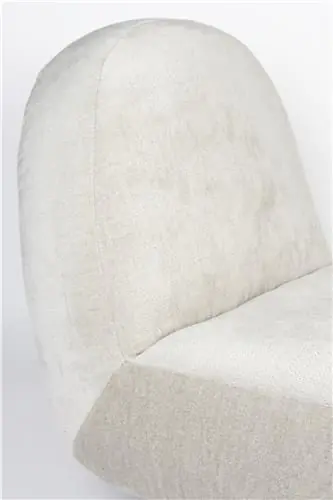 Sillón Eden Tejido Beige Líneas Suaves, 85 Cm
