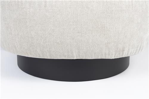 Sillón Eden Tejido Beige Líneas Suaves, 85 Cm