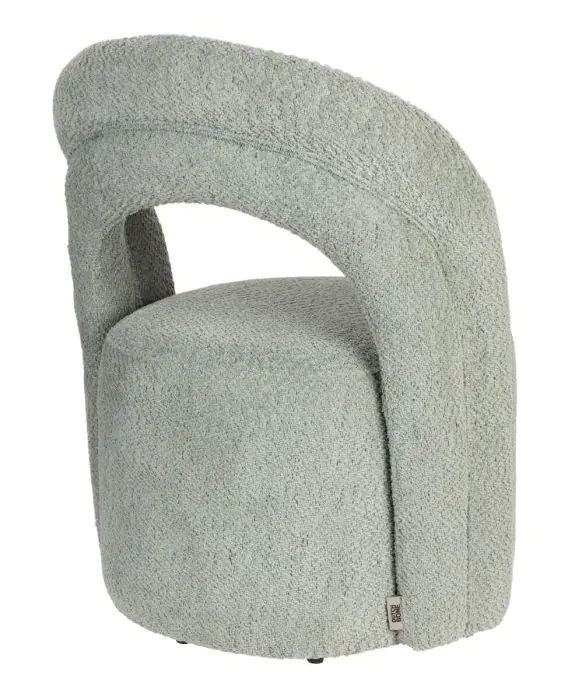 Sillón Giratorio Tejido Verde, 62'50 Cm