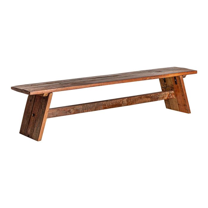 Banco Mango Marrón Envejecido 200x35x48 Rectangular