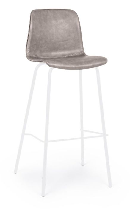 Taburete Alto Vintage Kyra Beige Blanco
