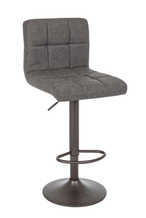 Taburete Alto Greyson Moderno Gris Oscuro 