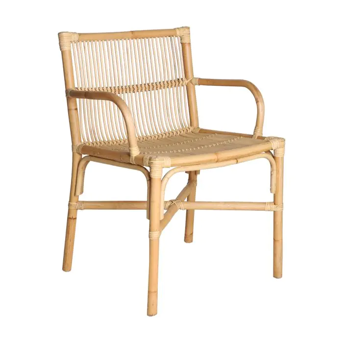 Sillón Ratán Natural Porche Home, 81 Cm