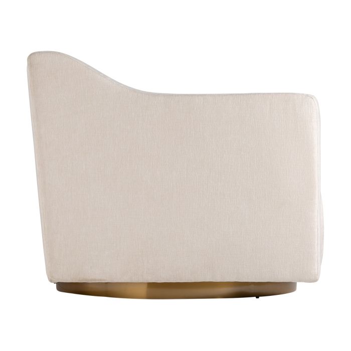 Sillón Madera Pino Tejido Blanco Oro, 76 Cm