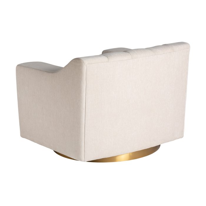 Sillón Madera Pino Tejido Blanco Oro, 76 Cm