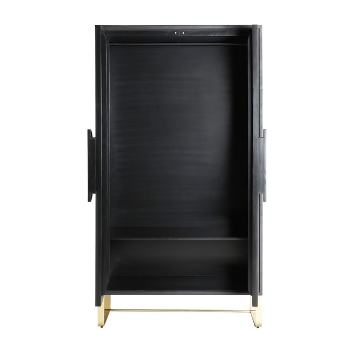 Armario Hierro Hueso Negro Blanco, 100 Cm