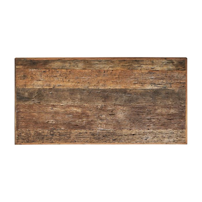 Mesa Comedor Madera de Shorea Hierro Negro Natural, 200 Cm