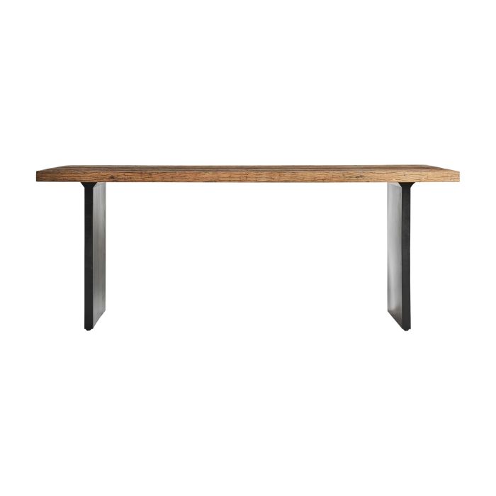 Mesa de Comedor Rectangular Uzor Estilo Industrial Diseño Vintage, 200 Cm