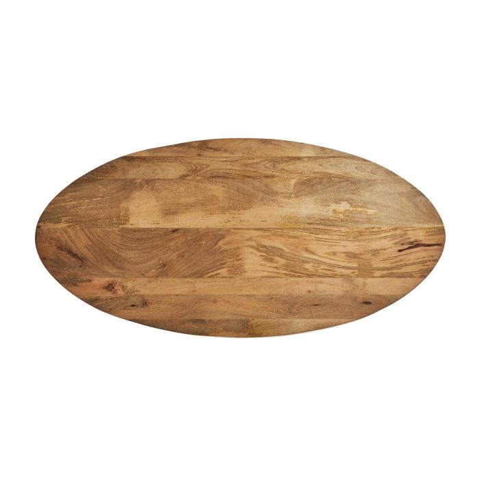 Mesa Comedor Redonda Madera Mango Natural, 200 Cm