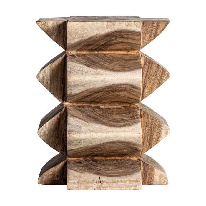 Mesa Auxiliar Suar Tonos Marrón Conos, 50 Cm