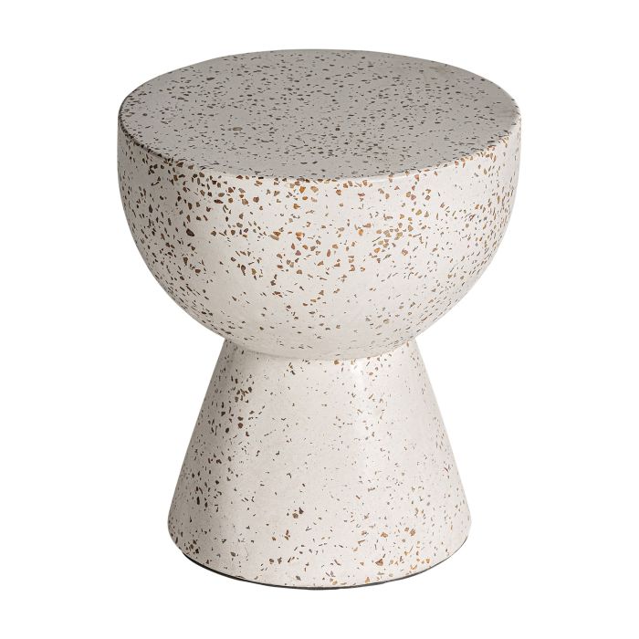Mesa auxiliar Terrazo Multicolor Copa, 45 Cm