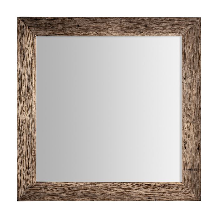 Espejo Samsun Estilo Vintage Madera Pino Reciclado Natural Envejecido, 150 Cm