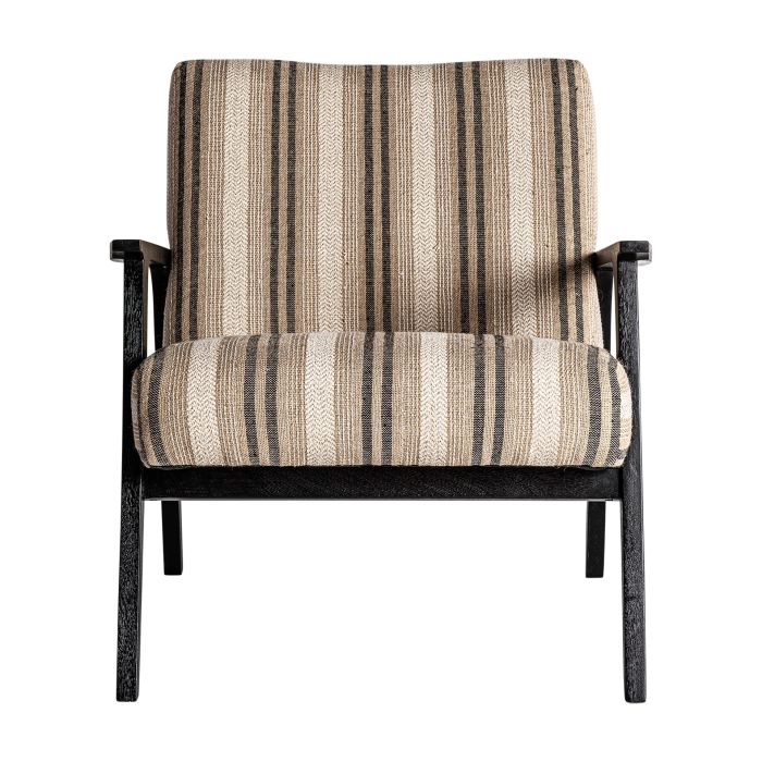 Sillón 85X73X78 Mango Negro Tejido Decorado