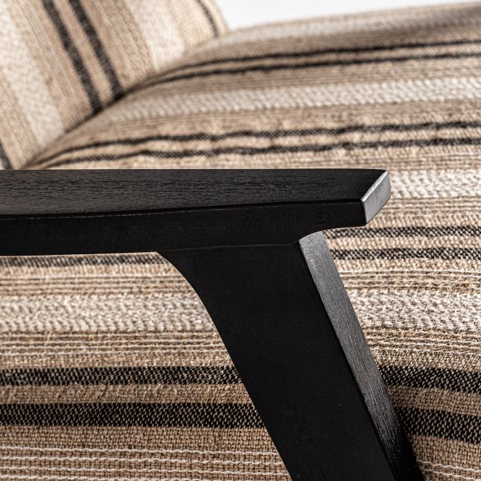 Sillón 85X73X78 Mango Negro Tejido Decorado