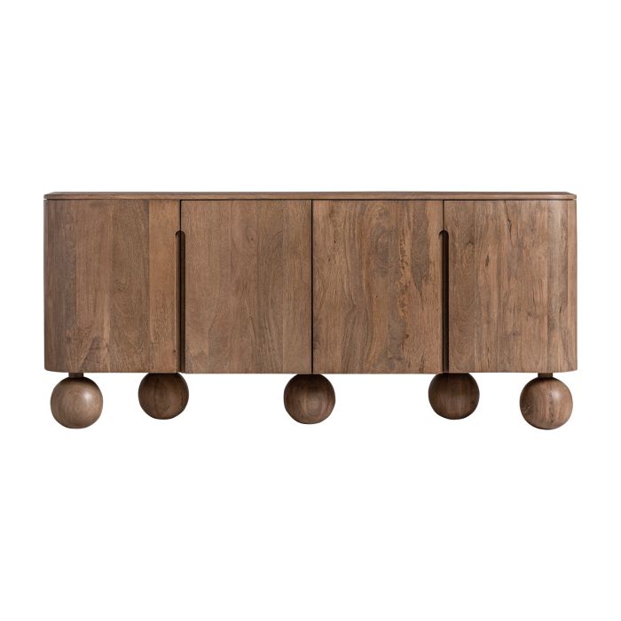 Aparador Laugna Madera Mango Natural Patas Redondas, 180 Cm