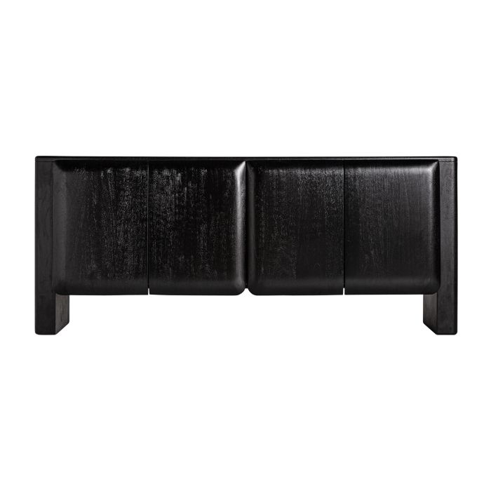 Aparador Kordel Estilo Vintage Madera Mango Color Negro, 190 Cm