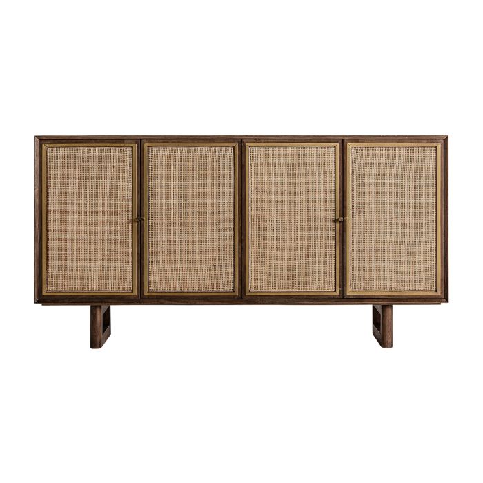 Aparador Gondorf Estilo Étnico-Tropical Cañamo Madera Mango Natural, 160 Cm