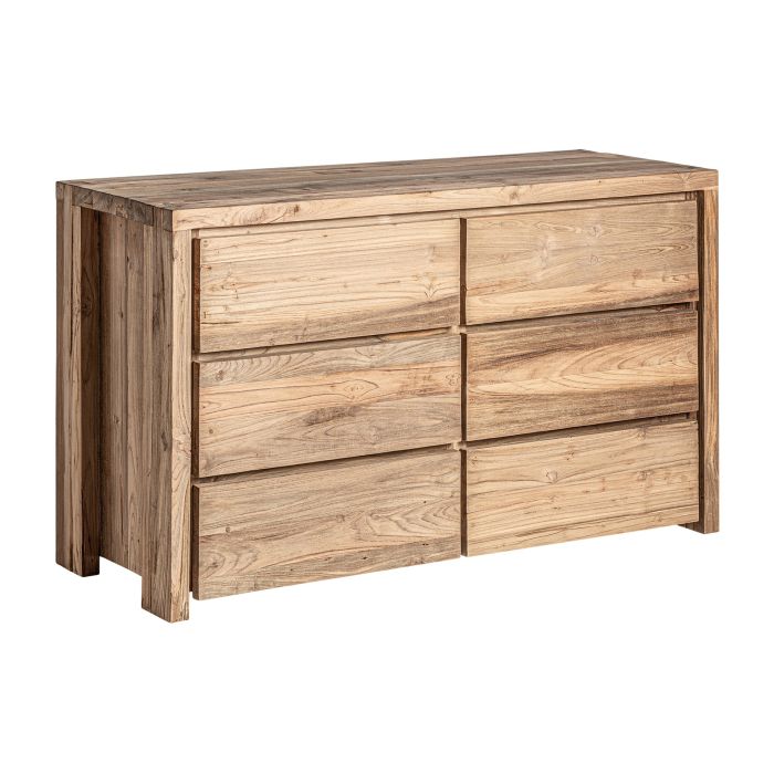 Cómoda Madera Reciclada Natural Nudos, 140 Cm
