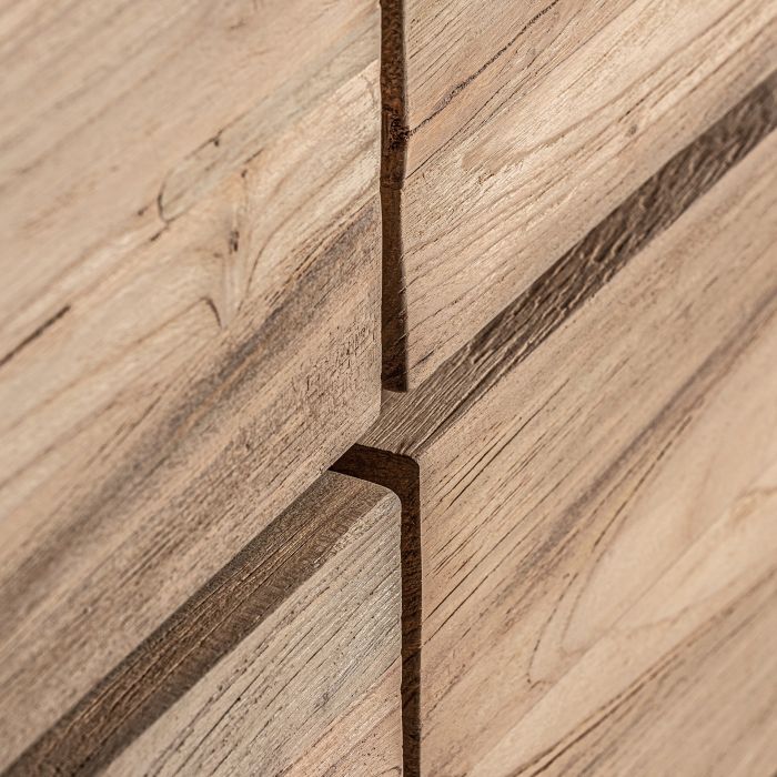 Cómoda Madera Reciclada Natural Nudos, 140 Cm