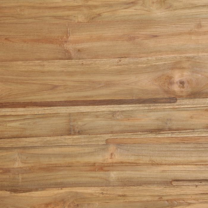 Mesa Comedor Madera Teka Reciclada Redonda, 157 Cm