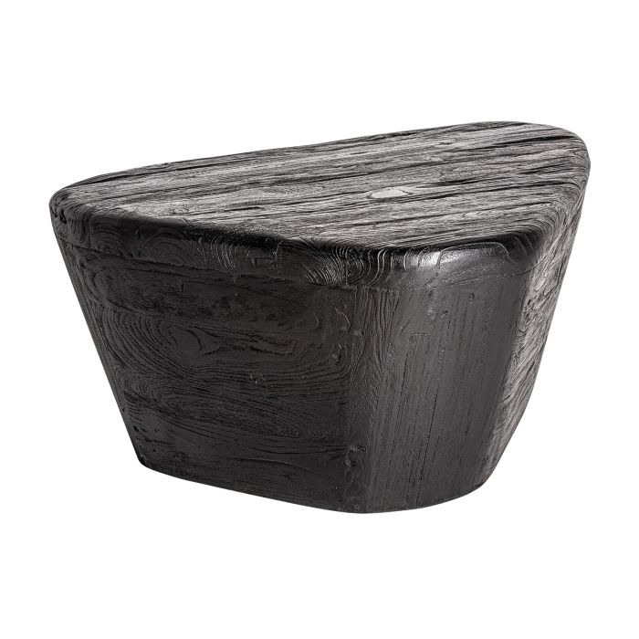 Mesa Centro Madera Negra Envejecido, 90 Cm