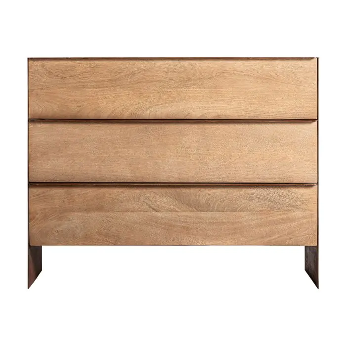 CÓMODA KILLEANY Madera Natural  3 Cajones