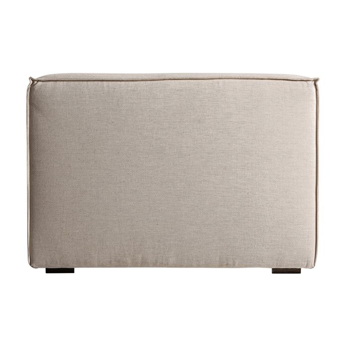 Sofá Madera Lino Blanco Roto 5 Plazas, 280 Cm