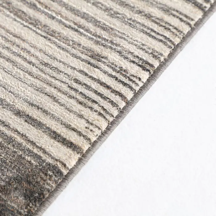 Alfombra Tejido Gris Beige Dibujos, 340 Cm