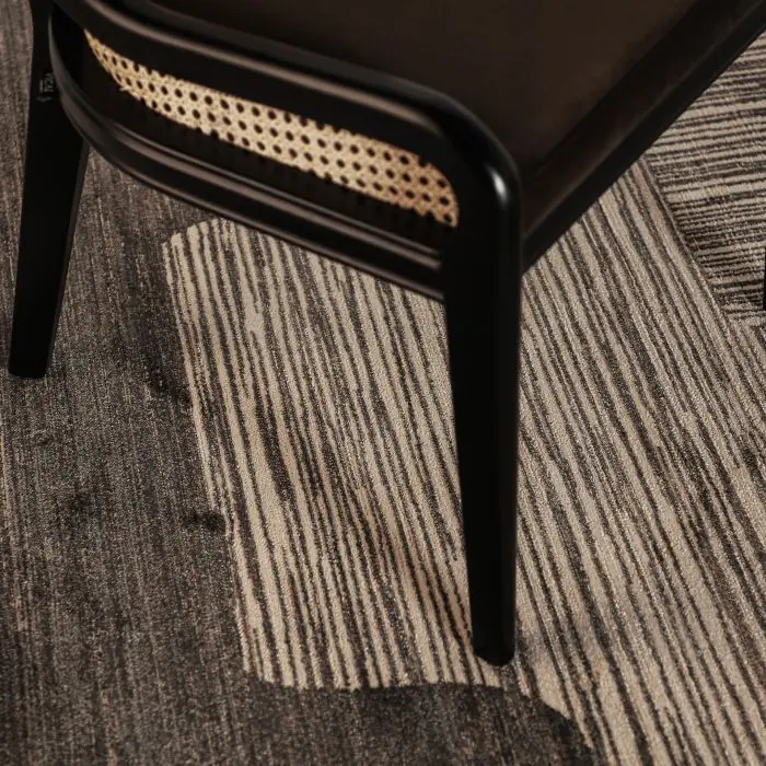 Alfombra Tejido Gris Beige Dibujos, 340 Cm