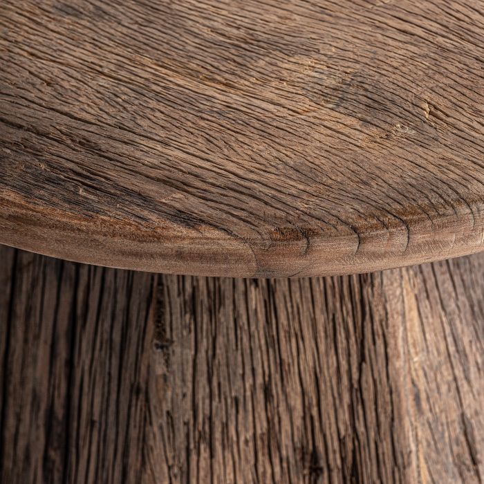 Mesa Auxilar Madera Envejecida Natural, 55 Cm