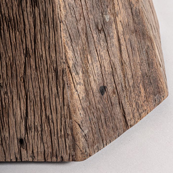 Mesa Auxilar Madera Envejecida Natural, 55 Cm