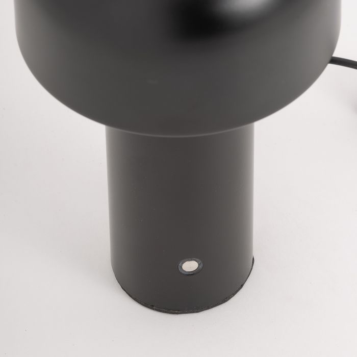 Lámpara Sobremesa Malik Hierro Negro, 13 Cm