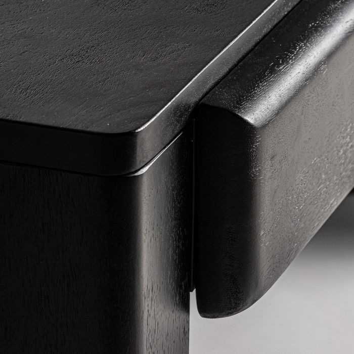 Escritorio Madera Mango Negro, 180 Cm