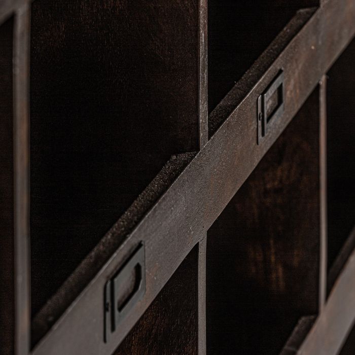 Librería Madera de Teca Marrón, 154 Cm