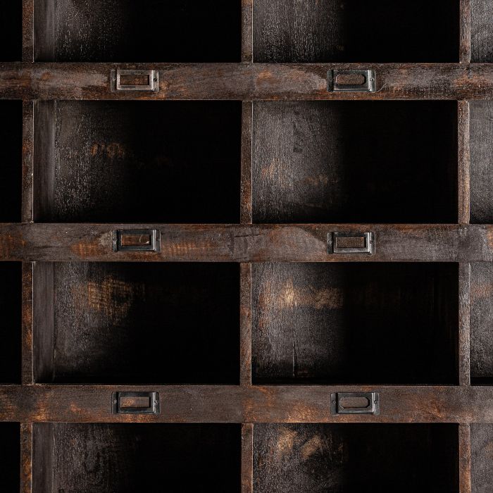 Librería Madera de Teca Marrón, 154 Cm