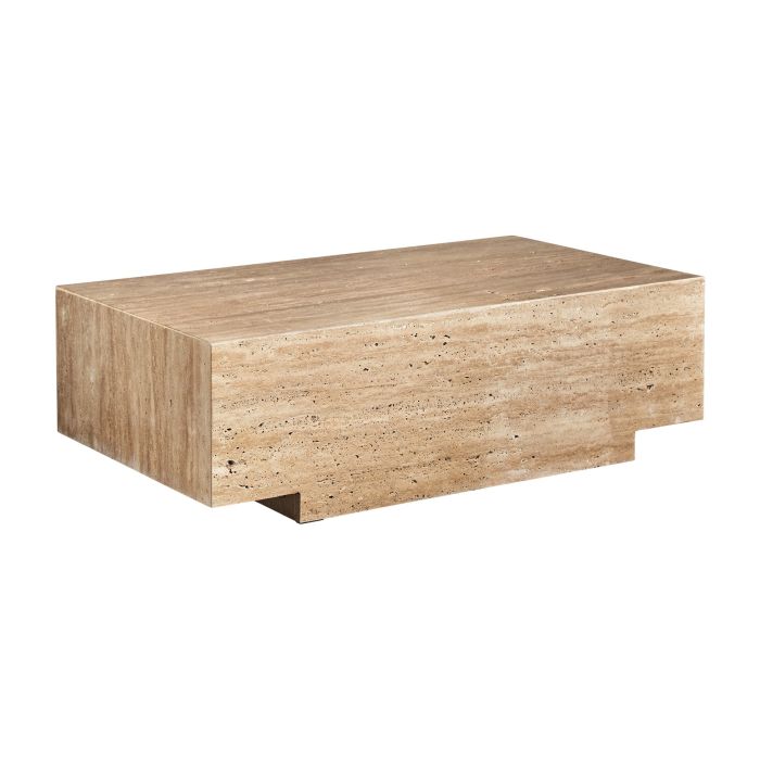 Mesa Centro norddal Travertino Beige Tonos, 96 Cm