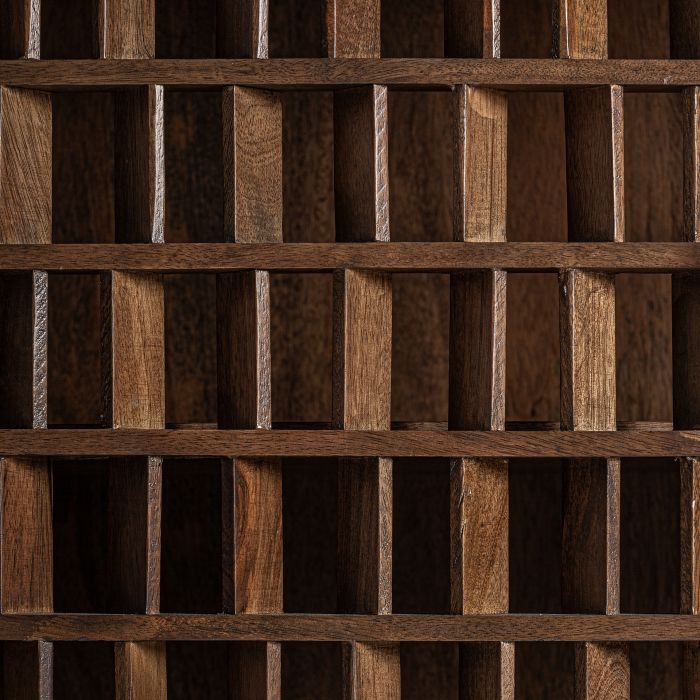 Aparador Mango marrón 2 Puertas Correderas, 205 Cm