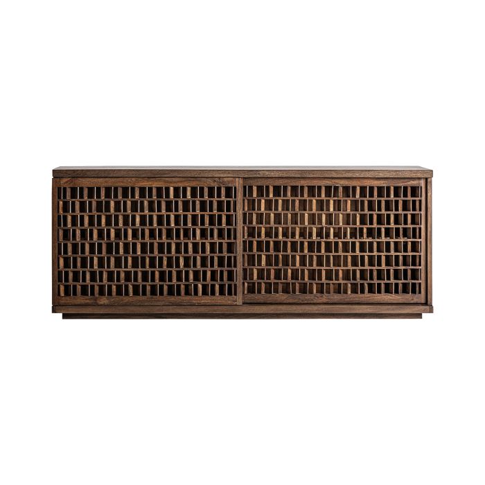 Aparador Mango marrón 2 Puertas Correderas, 205 Cm