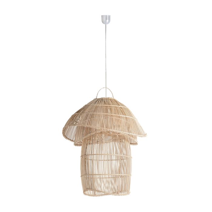 Lámpara de Techo Ratán Natural, 70 Cm