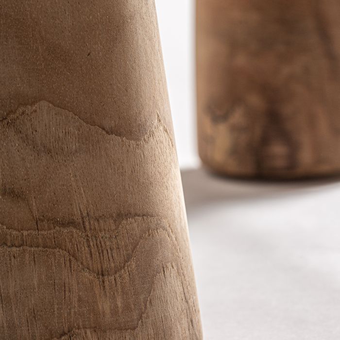 Silla Teka Natural Fibra Enea Patas Cuñas, 86 Cm