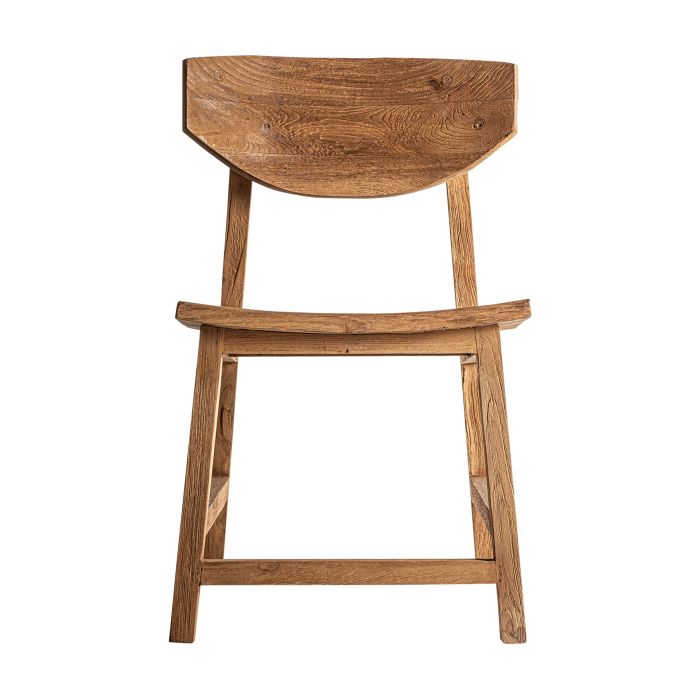 Silla Teka Tonos Marrón Vetas, 80 Cm