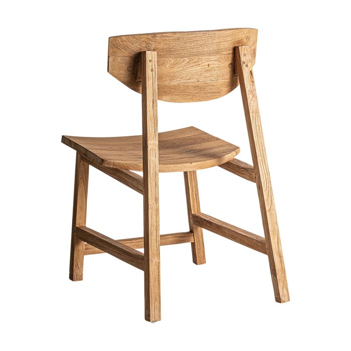 Silla Teka Tonos Marrón Vetas, 80 Cm