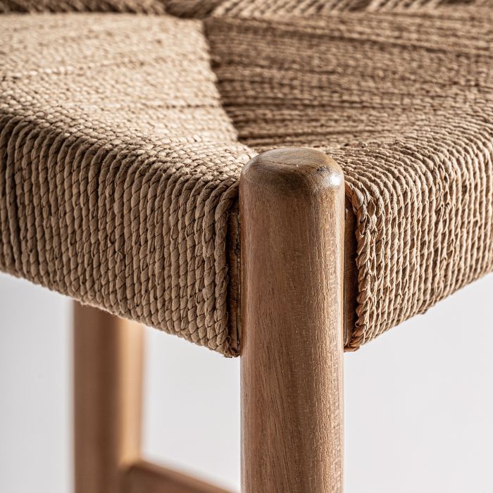 TABURETE AGIA Natural Teka Cáñamo 104 Cm